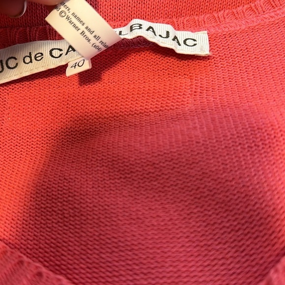 JC de Castelbajac Pink Yellow Bunny Knit Puff Sleeve Dress LooneyTunes - Picture 12 of 13